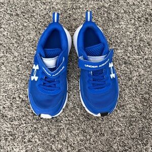 Under Armour Royal Blue Kids' Hook-and-Loop Sneakers